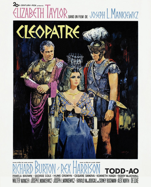 Cleopatra From Left: Rex Harrison Elizabeth Taylor Richard Burton 1963 Tm And Copyright ??20Th Century Fox Film Corp. All Rights Reserved./Courtesy Everett Collection Movie Poster Masterprint - Item # VAREVCMMDCLEOFE003H