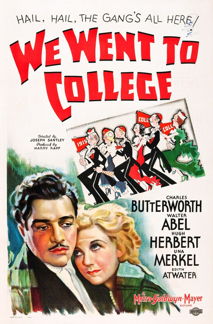 We Went To College Us Poster Art From Left: Walter Abel Una Merkel 1936 Movie Poster Masterprint - Item # VAREVCMMDWEWEEC002H