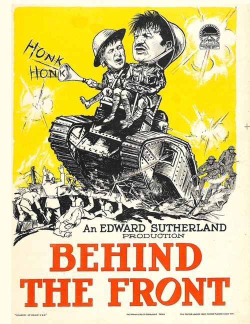 Behind The Front From Left: Raymond Hatton Wallace Beery 1926. Movie Poster Masterprint - Item # VAREVCMCDBETHEC139H