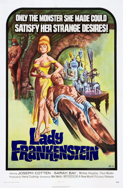 Lady Frankenstein Us Poster Art 1971 Movie Poster Masterprint - Item # VAREVCMMDLAFREC007H