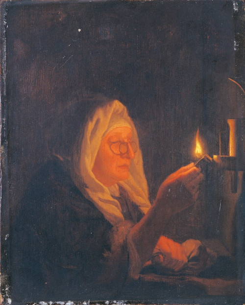 Old Woman With Candle Poster Print - Item # VAREVCMOND074VJ425H