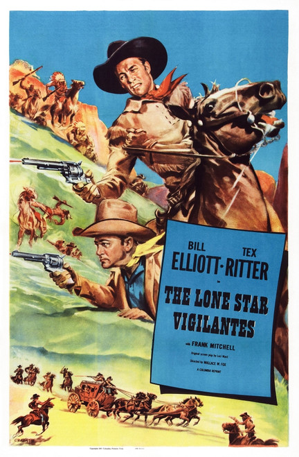 The Lone Star Vigilantes Us Poster Art From Left: Tex Ritter Bill Elliott 1942 Movie Poster Masterprint - Item # VAREVCMCDLOSTEC093H
