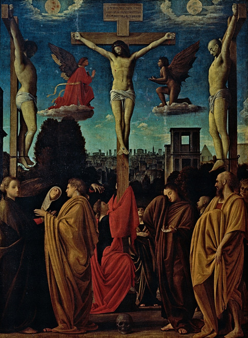 Suardi Bartolomeo Known As Bramantino The Crucifixion 1510 - 1511 16Th Century Oil On Canvas Italy Lombardy Milan Brera Art Gallery Everett CollectionMondadori Portfolio Poster Print - Item # VAREVCMOND036VJ361H