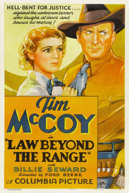 Law Beyond The Range From Left: Billie Seward Tim Mccoy 1935. Movie Poster Masterprint - Item # VAREVCMCDLABEEC023H