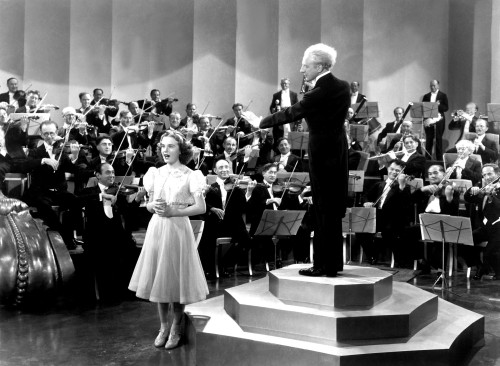 One Hundred Men And A Girl Deanna Durbin Leopold Stokowski 1937 Singing With Symphony Orchestra Photo Print - Item # VAREVCMBDONHUEC002H