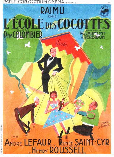 School For Coquettes French Poster 1935 Movie Poster Masterprint - Item # VAREVCMCDSCFOEC009H