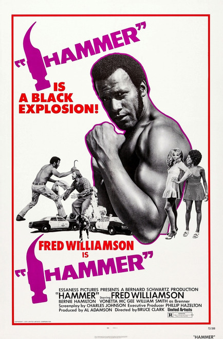 Hammer Us Poster Fred Williamson 1972. Movie Poster Masterprint - Item # VAREVCMMDHAMMEC002H