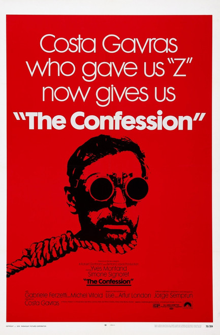 The Confession Us Poster Art Yves Montand 1970 Movie Poster Masterprint - Item # VAREVCMCDCONFEC037H