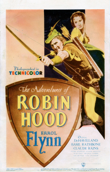 The Adventures Of Robin Hood Poster From Left: Errol Flynn Olivia De Havilland 1938 Movie Poster Masterprint - Item # VAREVCMCDADOFEC227H