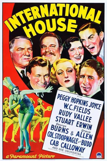 International House Us Poster Art W.C. Fields Stuart Erwin Peggy Hopkins Joyce Gracie Allen Rudy Vallee George Burns 1933 Movie Poster Masterprint - Item # VAREVCMMDINHOEC001H