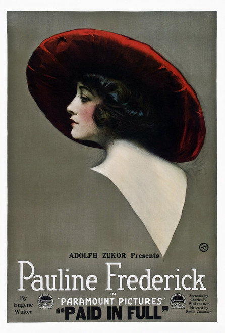 Paid In Full Us Poster Pauline Frederick 1919. Movie Poster Masterprint - Item # VAREVCMMDPAINEC010H