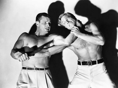 Caged Fury From Left Buster Crabbe Richard Denning 1948 Photo Print - Item # VAREVCMBDCAFUEC013H