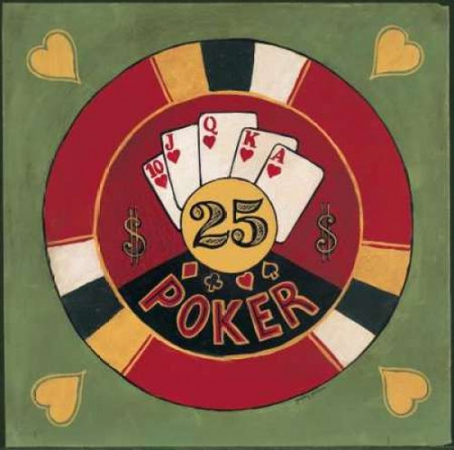 Poker - $25 Poster Print by Gregory Gorham - Item # VARPDXGOR075