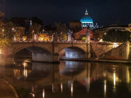 Castle St Angelo bridge in Rome, Italy Poster Print by  Assaf Frank - Item # VARPDXAF20141109110
