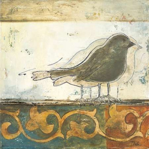 Birds on Damask II Poster Print by Patricia Pinto - Item # VARPDX8405