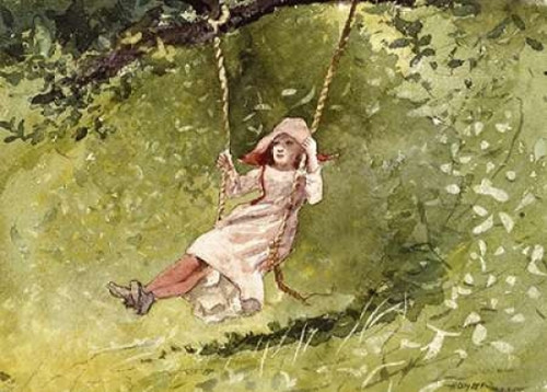 Girl on a Swing Poster Print by  Winslow Homer - Item # VARPDX268129
