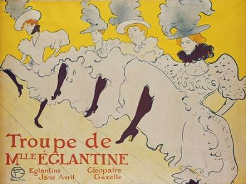 La Troupe De Mademoiselle Eglantine Poster Print by  Henri Toulouse-Lautrec