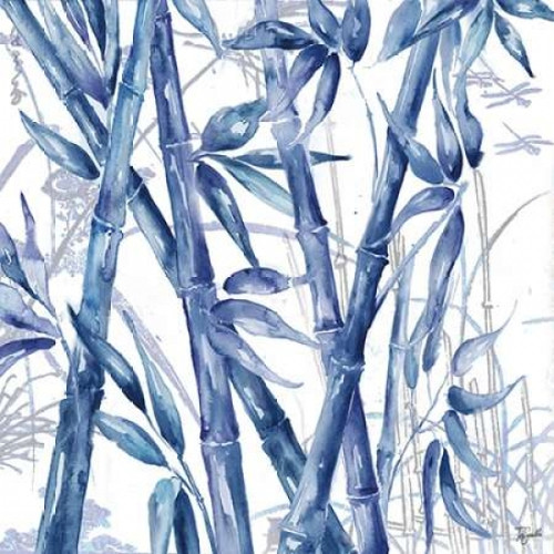 Indigo Asian Bamboo II Poster Print by  Tre Sorelle Studios - Item # VARPDXRB10131TS