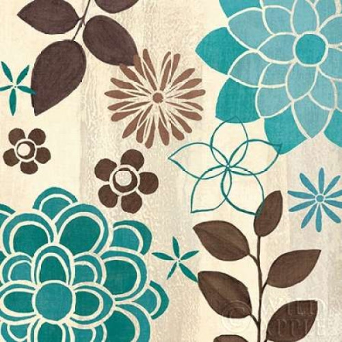 Abstract Garden Blue II Poster Print by Veronique Charron - Item # VARPDX13424