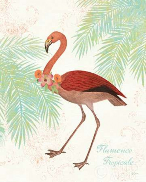 Flamingo Tropicale II Poster Print by  Sue Schlabach - Item # VARPDX24972
