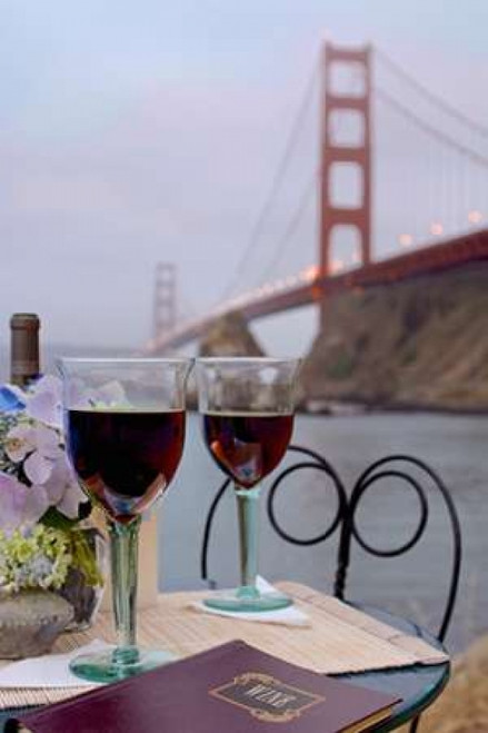 Dream Cafe Golden Gate Bridge - 39 Poster Print by Alan Blaustein - Item # VARPDXABSFH336A