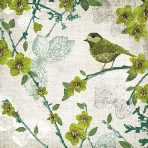 Birds and Butterflies II Poster Print by Tandi Venter - Item # VARPDX18071