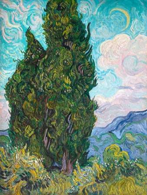 Cypresses Poster Print by Vincent Van Gogh - Item # VARPDX3VG1432