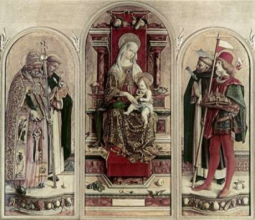 Madonna and Child With Saints Poster Print by  Carlo Crivelli - Item # VARPDX277150