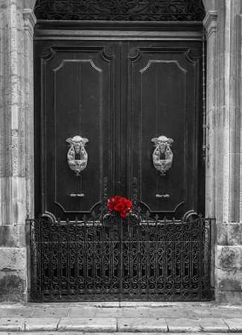 Bunch of roses on door of a house in Mdina, Malta Poster Print by  Assaf Frank - Item # VARPDXAF201505161563C02