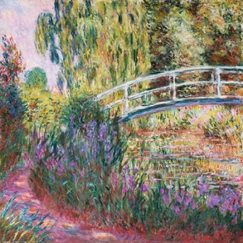 Monet: Water Lilies, C1898. /N'Water Lillies And Japanese Bridge