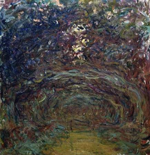LAllee des rosiers a Giverny Poster Print by  Claude Monet - Item # VARPDX278672