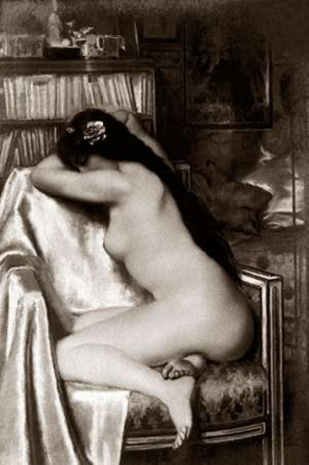 Asleep in the Study Poster Print by Vintage Nudes - Item # VARPDX379408