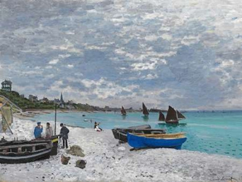 The Beach at Sainte-Adresse Poster Print by Claude Monet - Item # VARPDX3CM1051