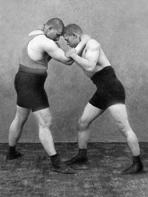 Wrestling Hold Poster Print by Vintage Wrestler - Item # VARPDX379479