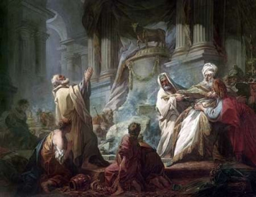 Jeroboam Sacrificing To The Idols Poster Print by  Jean Honore Fragonard - Item # VARPDX277589