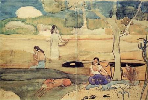 Tahitian Scene Poster Print by  Paul Gauguin - Item # VARPDX373048