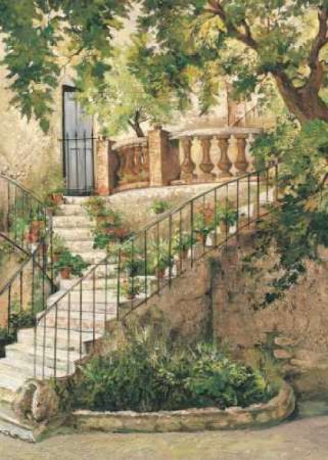 Courtyard in Provence Poster Print by Roger Duvall - Item # VARPDXCC718