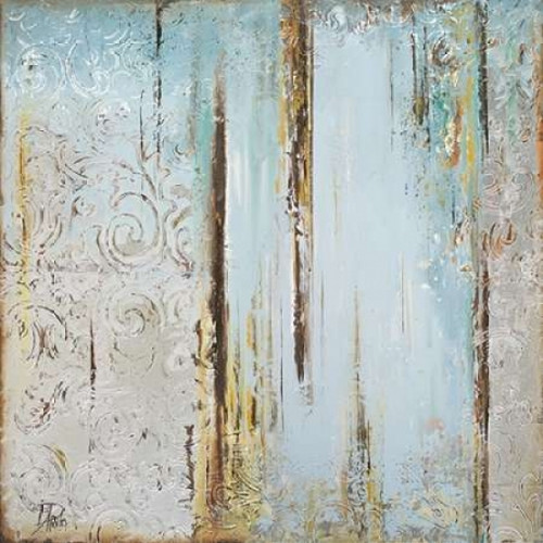 Blue Silver Square I Poster Print by Patricia Pinto - Item # VARPDX9855B