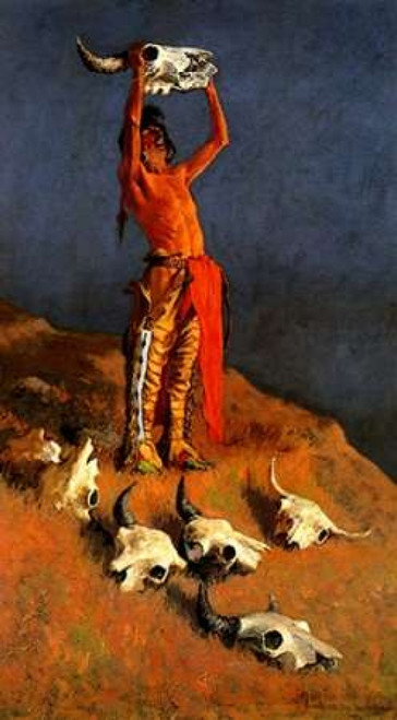 Conjuring Back The Buffalo Poster Print by  Frederic Remington - Item # VARPDX374089