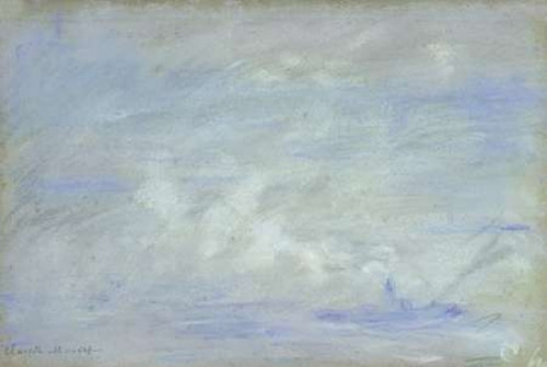 Boat on the Thames Impression of Mist Poster Print by  Claude Monet - Item # VARPDX278639