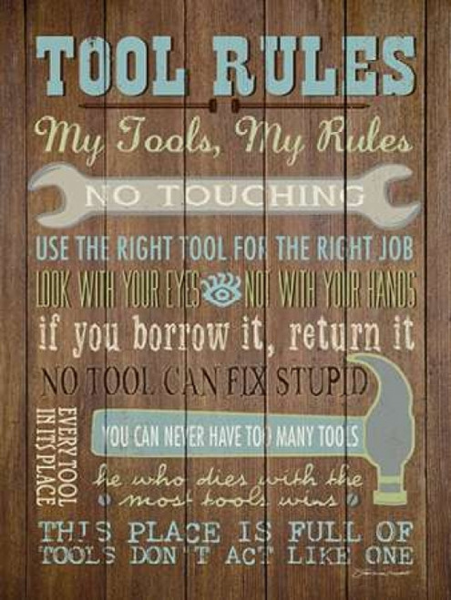 Tool Rules I Poster Print by Stephanie Marrott