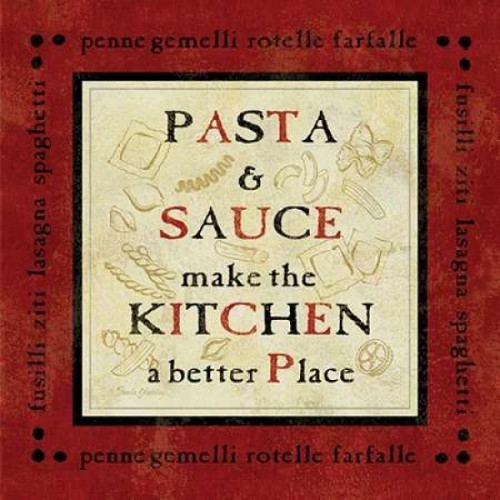 Pasta Sayings II Poster Print by Pamela Gladding - Item # VARPDXRB7616PG