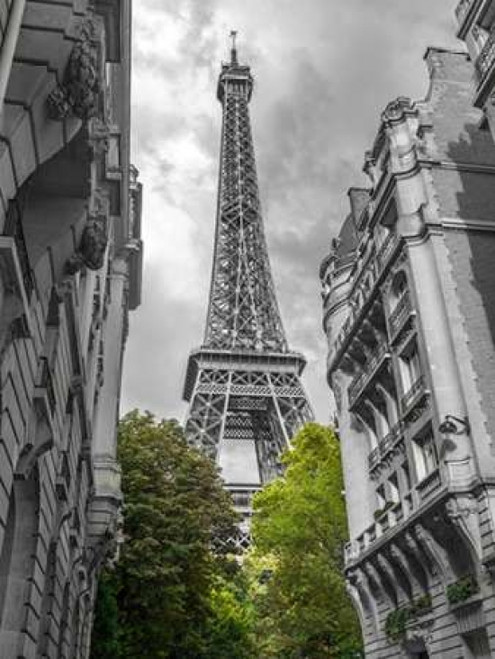 View of Eiffel Tower from a narrow street in Paris, France Poster Print by  Assaf Frank - Item # VARPDXAF20140920564C04