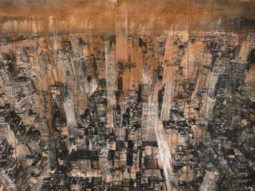 NYC Aerial 4 Poster Print by Dario Moschetta - Item # VARPDX3DM897