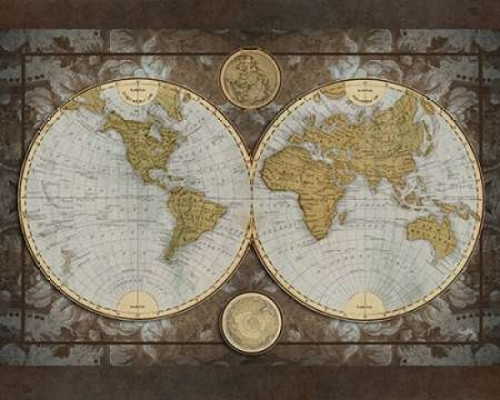 World Map Poster Print by Elizabeth Medley - Item # VARPDX8563X