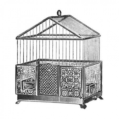 Etchings: Birdcage - Peaked top patterned base. Poster Print by Catalog Illustration - Item # VARPDX454817