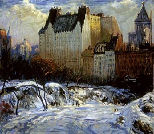 A View of the Plaza from Central Park Poster Print by  Arthur Clifton Goodwin - Item # VARPDX282140