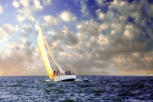 Sailing at Sunrise I Poster Print by Alan Hausenflock - Item # VARPDXPSHSF871