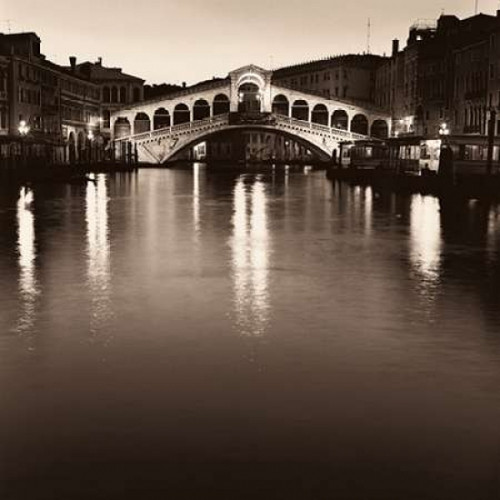 Ponte Rialto di Notte Poster Print by Alan Blaustein