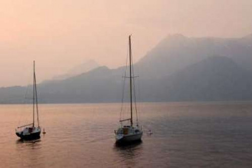 Lake Como Sailboats III Poster Print by Rita Crane - Item # VARPDXPSCRN287